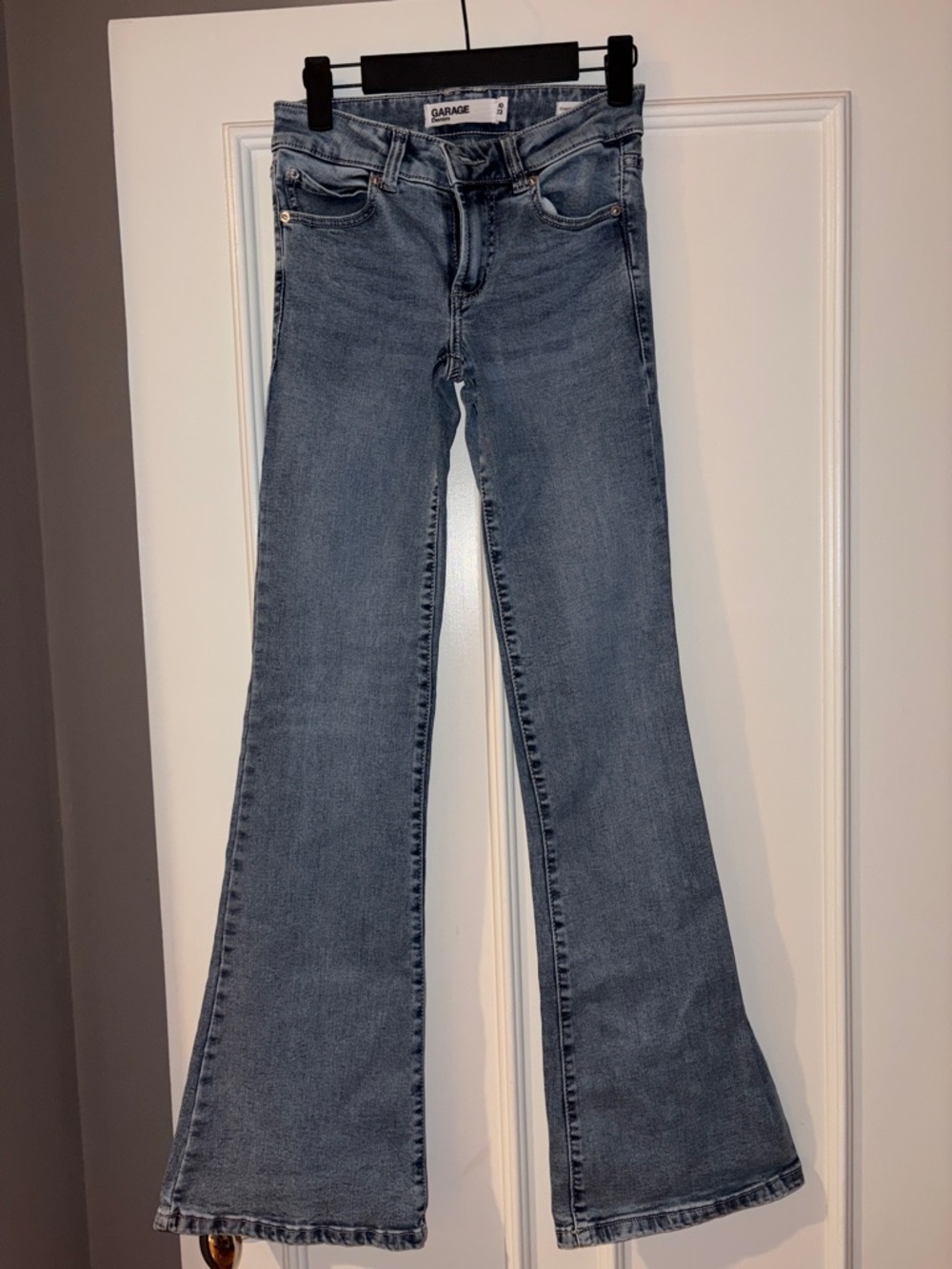 Garage Women's Mid Wash Flare Jeans - Blue